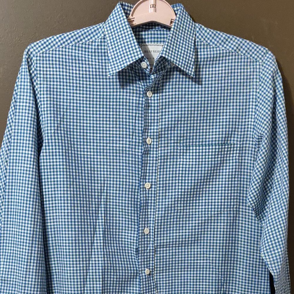 Billy Reid Full Cut Plaid Long Sleeve Button Down Men's SIZE SMALL